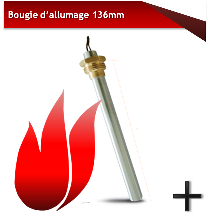 bougies d'allumage 136mm
