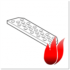 Montegrappa Pellet Catalyseur diffuseur de flamme