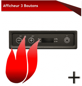AFFICHEUR 3 BOUTONS MICRO