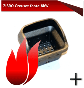 Pièces zibro creuset en fonte