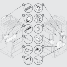 INVICTA Pièces ADRANO 7 SERINO 7