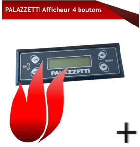 pièce palazzetti afficheur 4 boutons