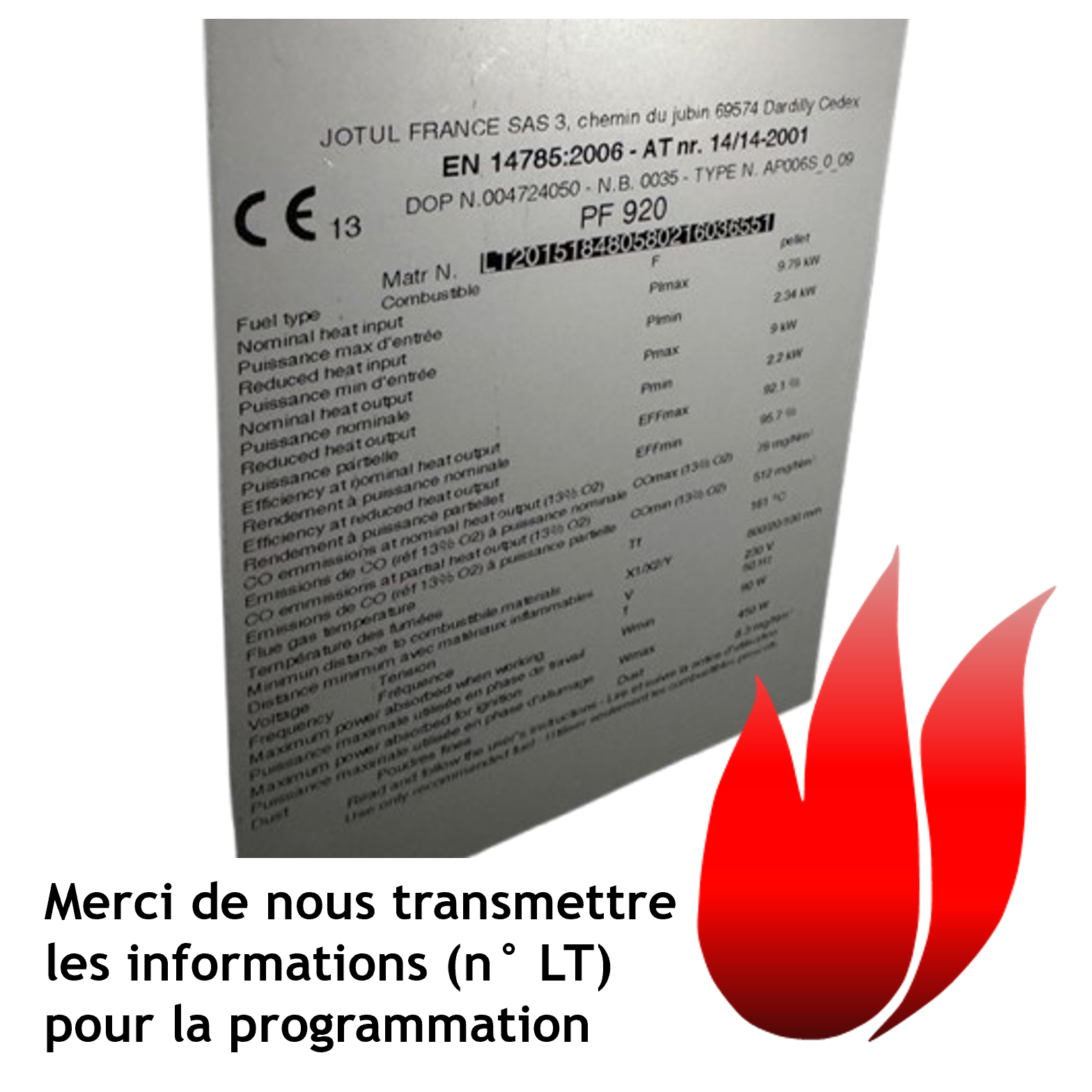 carte jotul programmation